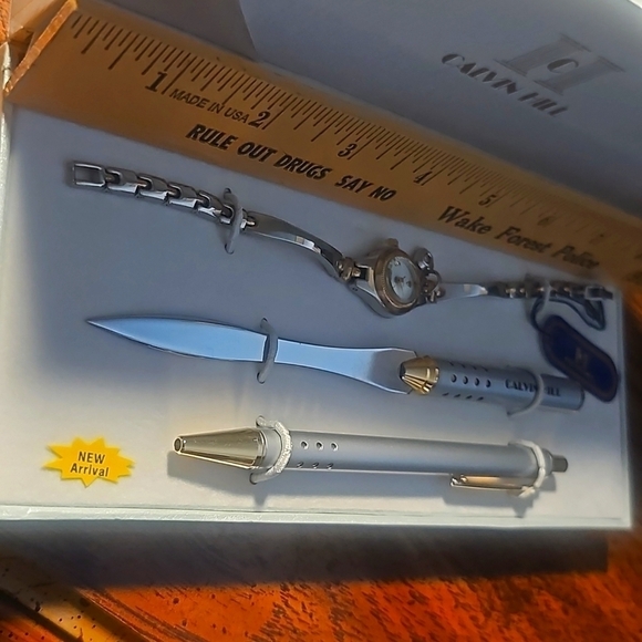 Calvin Hill Watch, Pen and Letter Opener Set. New - Picture 5 of 7